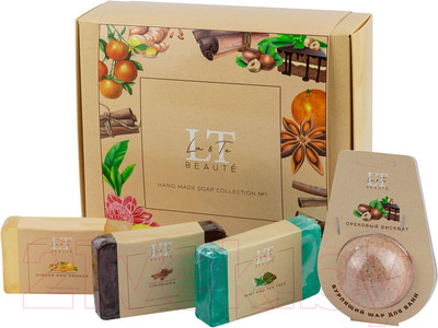 Набор косметики для тела La and Te beaute Имбирь и апельсин/корица/мята и чайное дерево / LT-SP1