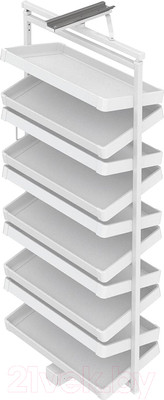 Поворотная стойка для обуви Starax S-6833-W (белый)