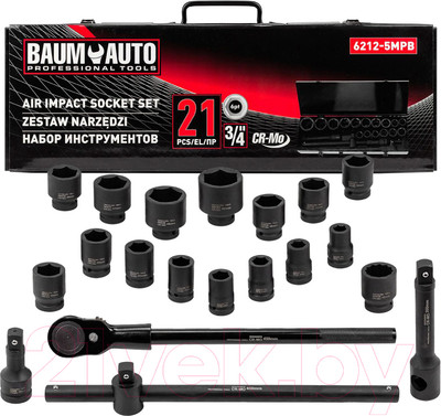 Универсальный набор инструментов BaumAuto BM-6212-5MPB