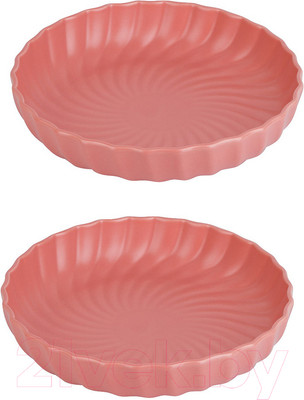 Набор тарелок Nouvelle Fresh Taste / 1730254-Н2 (Dark Pink)