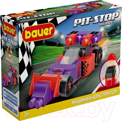 Конструктор Bauer Pit Stop Гоночная машина / 813