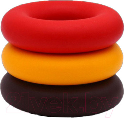 Набор эспандеров PROFITNESSLAB 13885 (3шт, красный/желтый/коричневый)