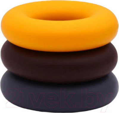 Набор эспандеров PROFITNESSLAB 13886 (3шт, желтый/коричневый/серый)