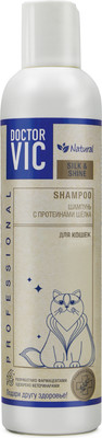 Шампунь для животных Doctor VIC С протеинами шелка для кошек (250мл)