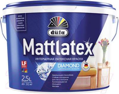 Краска Dufa ВД Mattlatex RD100 (2.5л, белый)
