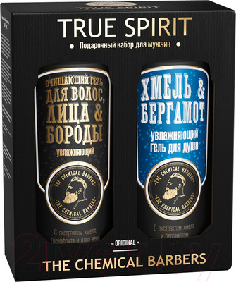 Набор косметики для тела и волос The Chemical Barbers True Spirit Гель д/волос и бороды+Гель д/душа 2x350мл