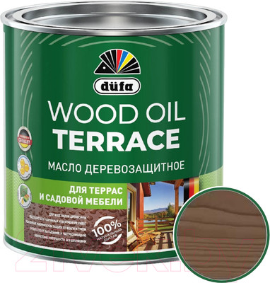 Масло для древесины Dufa Wood Oil Terraсe (900мл, палисандр)