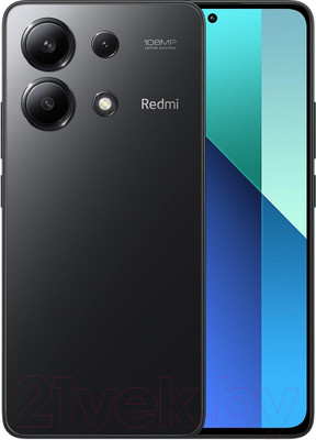 Смартфон Xiaomi Redmi Note 13 8GB/256GB (полуночный черный, с NFC)