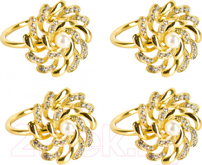 Набор колец для салфеток Nouvelle Вихрь / 9903673-Н4 (4шт)