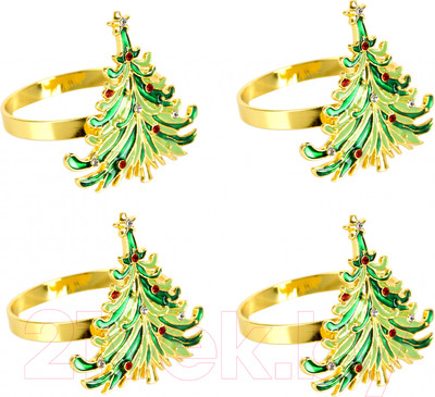 Набор колец для салфеток Nouvelle Елочка / N9903657-Н4 (4шт)