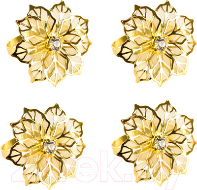 Набор колец для салфеток Nouvelle Пуансеттия / N9903661-Н4 (4шт)