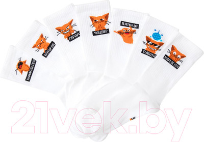 Носки Mark Formelle 217G-2663 (р.23-25, белый-7, 7 пар)