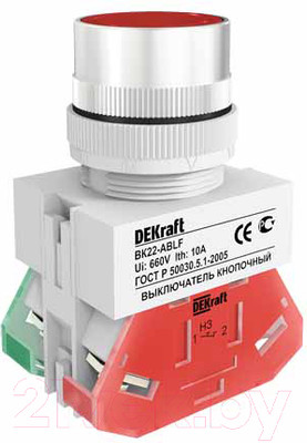 Кнопка на DIN-рейку DEKraft 25014DEK