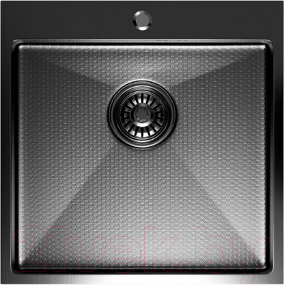Мойка кухонная Mixline Pro 552931 (черный графит, с сифоном)