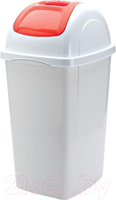 Мусорное ведро Bama Cont/Europa Lt.33 Bianco (33л, белый/красный)