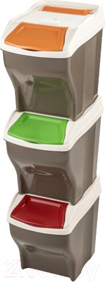 Система сортировки мусора Bama Pattumiera Poker Plus Set 3 Pz (3шт)