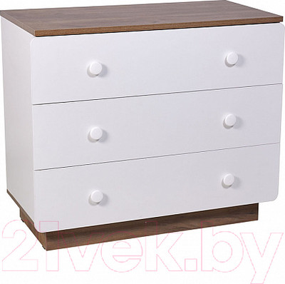 Комод Polini Kids Ameli 3000 / 0002760.165 (белый/дуб крафт)