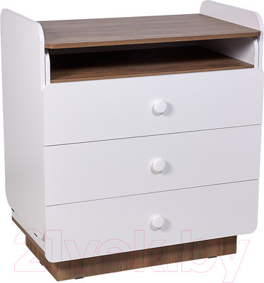Комод пеленальный Polini Kids Ameli 3010 / 0002761.165 (белый/дуб крафт)