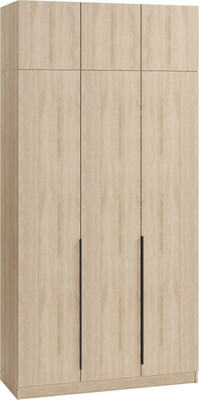 Шкаф Soma Lord Black 3-х створчатый 120x240 (дуб сонома)