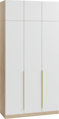 Шкаф Soma Lord Gold 3-х створчатый 120x240 (дуб сонома/белый)