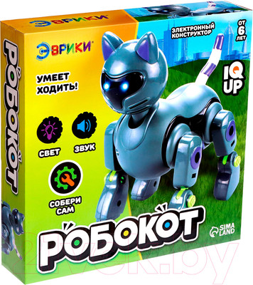 Конструктор электромеханический Эврики Робот Робокот XY-S1 / 6258374