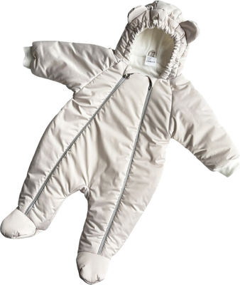 Комбинезон прогулочный детский Sofi Тедди / 3025-Б1 (р.68, бежевый)