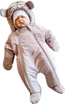 Комбинезон прогулочный детский Sofi Тедди / 3025-С1 (р.68, серый)