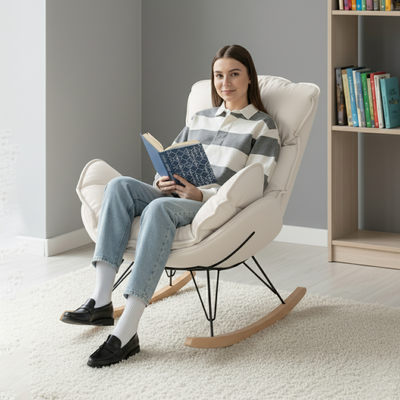 Кресло-качалка Mio Tesoro Монга (белый)