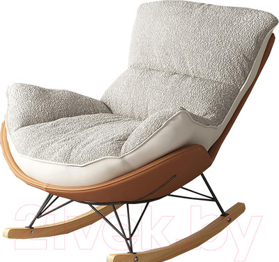 Кресло-качалка Mio Tesoro Монга-1 (оранжевый/белый)