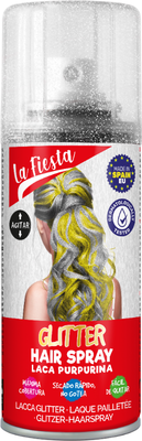 Тонирующий спрей для волос La Fiesta Glitter Hair Spray Silver (100мл)