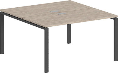Комплект письменных столов Norden 140x123.8x75 / SG.242.OL.63.AN (антрацит/дуб светлый)
