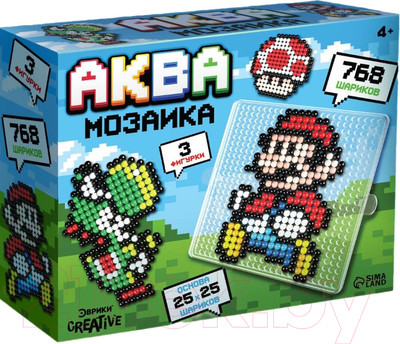 Развивающая игра Эврики Аквамозаика. Супермастер / 9900638 (768шт)
