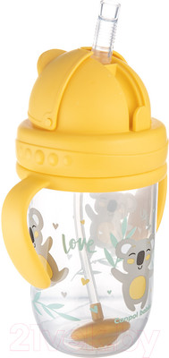 Поильник Canpol Exotic Animals / 56/606 (желтый, 270мл)