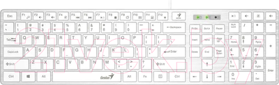 Клавиатура Genius SlimStar 126 (белый)