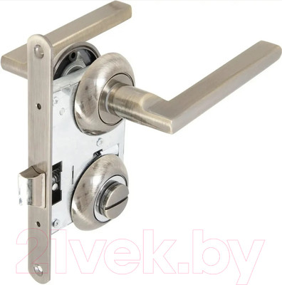 Ручка дверная Lorena 71AB/70 завертка (бронза, механизм L70)