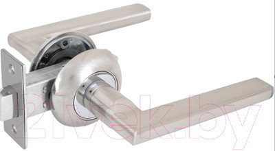 Ручка дверная Lorena 71SN/45 (белый никель, механизм С45)