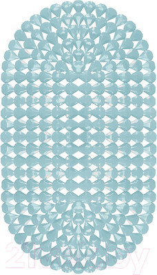 Коврик на присосках Вилина Капля 6804 (67x38, дымчато-голубой)