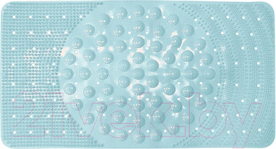 Коврик на присосках Вилина Лужайка 68071 (68x38, дымчато-голубой)