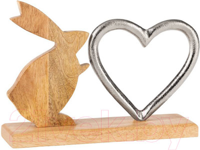 Статуэтка Eglo Заяц Amoatsy 427372 (алюминий/дерево, никель/натуральный)