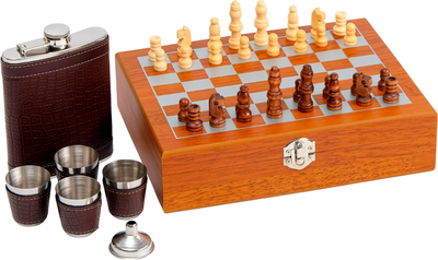 Подарочный набор Sima-Land 3470684 (фляжка, чешуя, 4 рюмки, воронка)