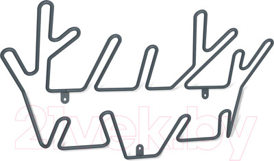 Вешалка для одежды Sheffilton SHT-WH36 (антрацит)