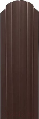 Штакетник металлический Белзабор Полукруг оптима 1700мм (10шт, ПЭ-RAL 8017)