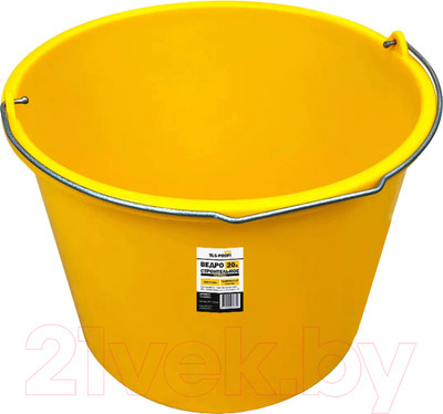 Ведро строительное TLS-Profi Ударопрочное (20л, желтый)