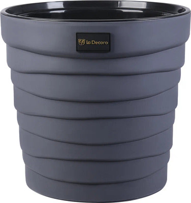 Кашпо La Decoro Бархан / КШ-4363 (антрацит)