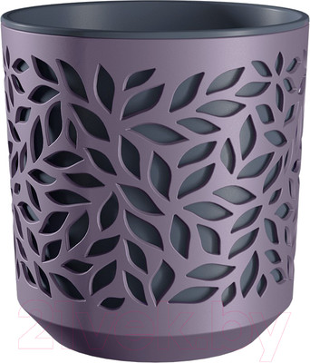 Кашпо La Decoro Leaves / КШ-9571 (слива/антрацит)