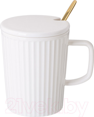 Кружка с ложкой Lefard Herbal / 42-481 (с крышкой)