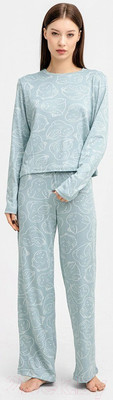 Комплект домашней одежды Mark Formelle 592468-1 (р.164/170-96-102, контурные совы)