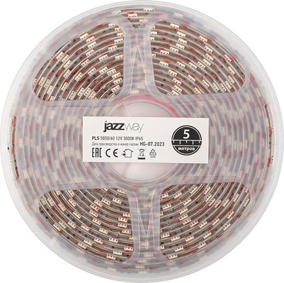 Светодиодная лента JAZZway PLS 5050/60-12V IP65 / 1000965 (5м)