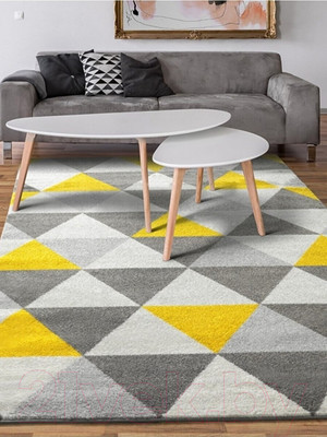 Ковровая дорожка Mafy 080 Melanarga 80x300 / MF-0010 (серый/желтый)