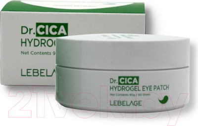 Патчи под глаза Lebelage Dr.Cica Hydrogel Eye Patch (60шт)